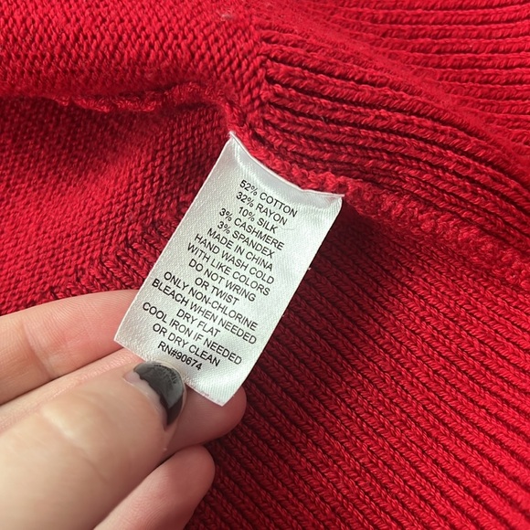 Boston Proper Silk Cashmere Blend Zip and Hidden Snap Knit Cardigan - Picture 5 of 5